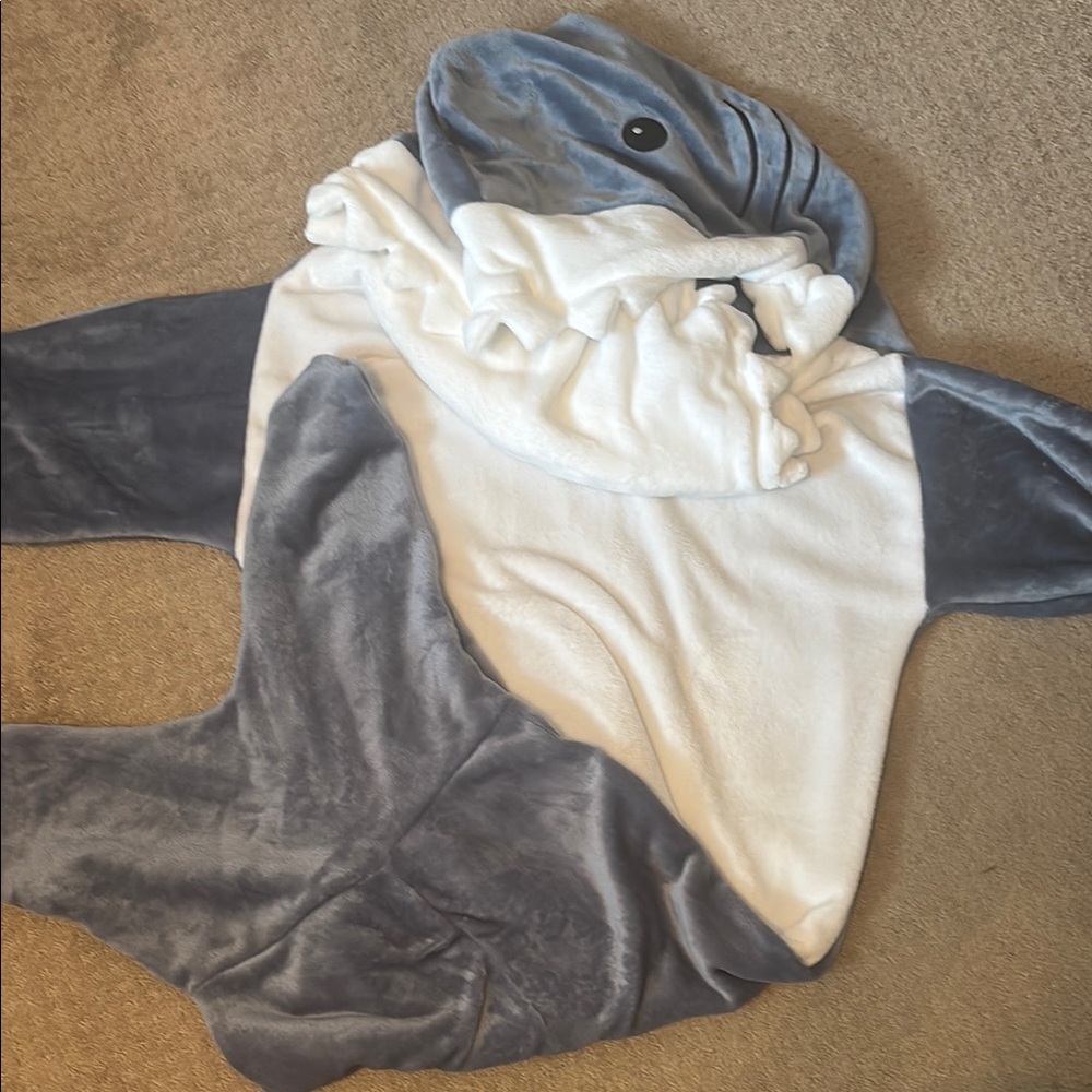 Shark onesie blanket